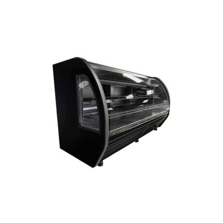 Vitrina Louverai Cremera 2 metros color negra BHS200N-F1 IMBERA