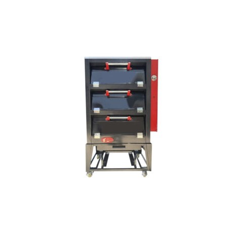 Horno de gaveta s/cristal para pizza 3 charolas TAH-03SP La Tahona