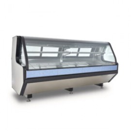Vitrina carnicera con cristal abatible TEC-250-INOX TORREY