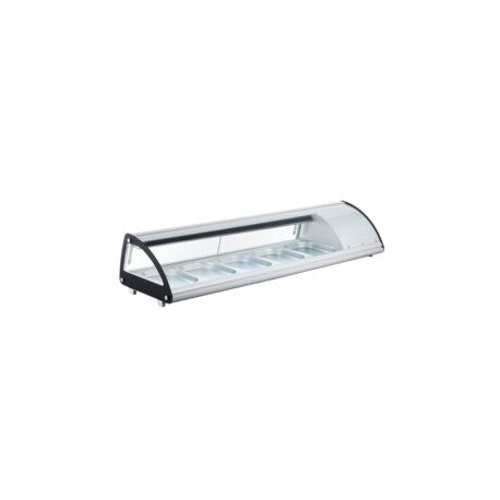 Vitrina refrigerada horizontal sobre mostrador para sushi 103l 176 cm NR-RTS-103L MIGSA