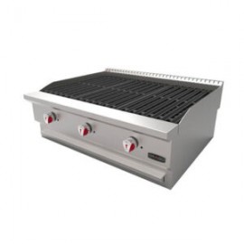Asador AG-3V-R a Gas Radiante Con Piedra Volcanica 90cm DRAGO