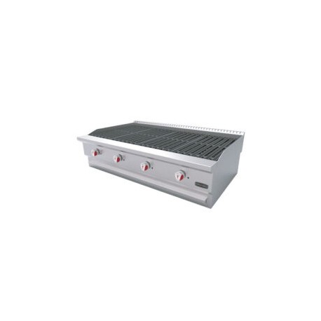 Asador AG-4V-R a Gas Radiante Con Piedra Volcanica 120cm DRAGO