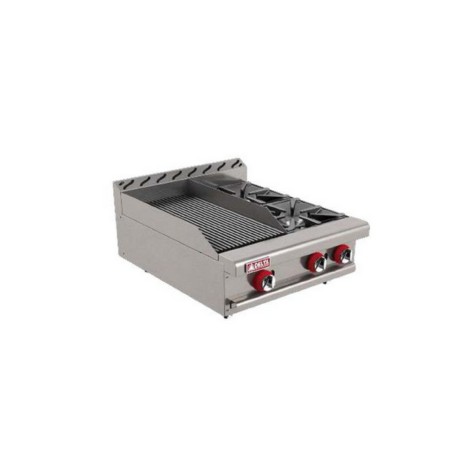Asador Combianado + Plancha a Gas 1-ASR 2-Q-MASTER