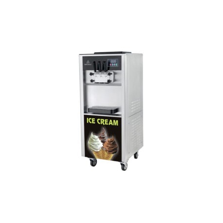 Máquina de helado suave a piso 3 salidas 20 L/HR 120V Y 220V BQL-825E/120 MIGSA
