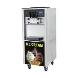 Máquina de helado suave a piso 3 salidas 20l/hr modo nocturno 120V Y 220V BQL-825E-P/120/240 MIGSA