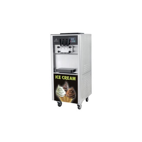 Máquina de helado suave a piso 3 salidas 20l/hr modo nocturno 120V Y 220V BQL-825E-P/120/240 MIGSA