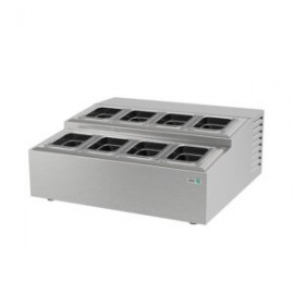 Topping Refrigerado Sobremesa 72 Cm 8 Insertos Sextos ASBERt ATC-4+4 ASBER