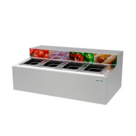 Topping Refrigerado Sobremesa 72 Cm 4 Insertos Sextos ATC-4 ASBER