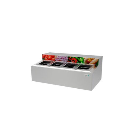 Topping Refrigerado Sobremesa 72 Cm 4 Insertos Sextos ATC-4 ASBER
