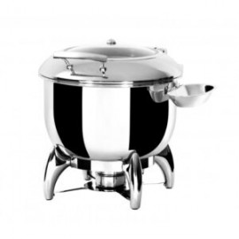 Olla caliente de lujo para sopa A. Inox 10lt tapa de cristal S52288 ATOSA