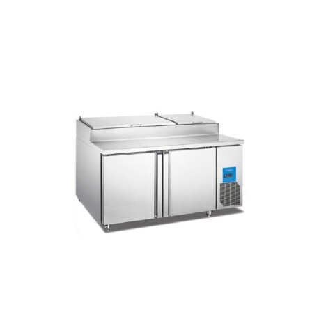 Mesa refrigerada de preparacion para pizza 2 puertas 560l 178 cm BE-PICL-2 MIGSA