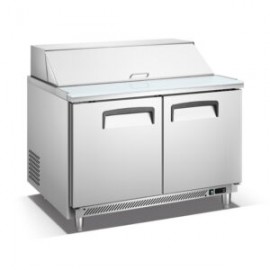 Mesa refrigerada de preparación para ensaladas 2  puerta 340L 122 cm BE-SCL-2 MIGSA