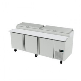 Mesa Refrigerada De Preparacion De Pizzas 3 Puerta 180 Cm APTP-72 ASBER