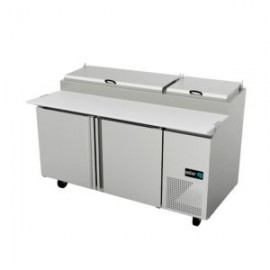 Mesa Refrigerada De Preparacion De Pizzas 2 Puerta 171 Cm APTP-67 ASBER