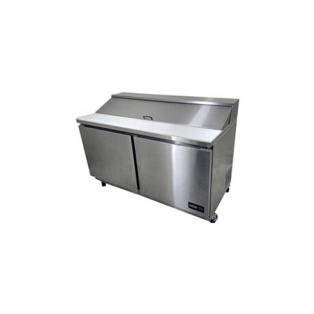 Mesa Refrigerada Megatop De Preparacion De Sandwiches Y Ensaladas 2 Puertas 153 Cm APTM-60-24 ASBER