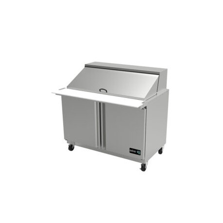 Mesa Refrigerada Megatop De Preparacion De Sandwiches Y Ensaladas 2 Puertas 121 Cm APTM-48-18 ASBER