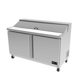 Mesa Refrigerada De Preparacion De Sandwiches Y Ensaladas 2 Puertas 152 Cm APTS-60-16 ASBER