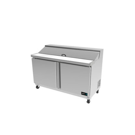 Mesa Refrigerada De Preparacion De Sandwiches Y Ensaladas 2 Puertas 152 Cm APTS-60-16 ASBER