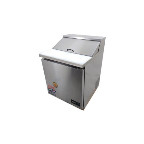Mesa Refrigerada Megatop De Preparacion De Sandwiches Y Ensaladas 1 Puerta 68.5 Cm APTM-27-12 ASBER