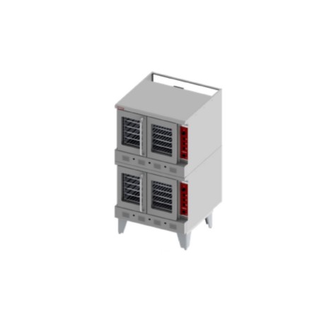 Horno de Convección Doble a Gas HCA-D (Ráfaga)