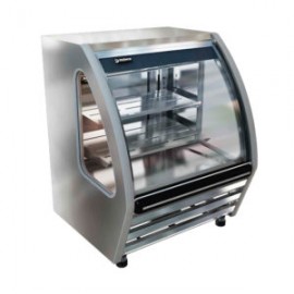 Vitrina de cristal curvo de 1 metro color acero inox BHS100-I IMBERA