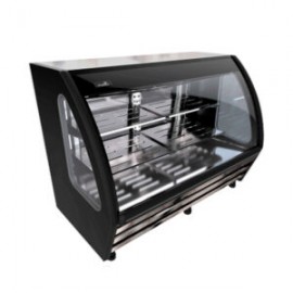 Vitrina de cristal curvo de 1.5 metros color negra BHS150-N IMBERA
