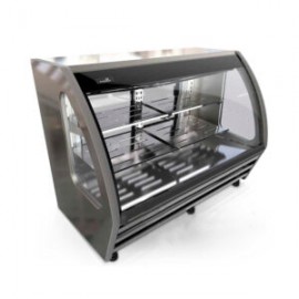 Vitrina de cristal curvo de 1.5 metros color acero inox BHS150-I IMBERA