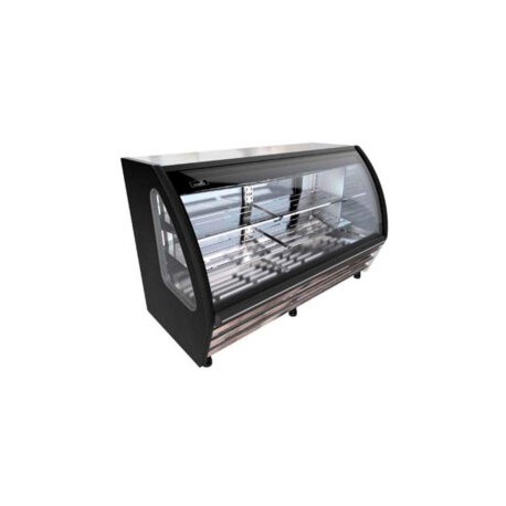 Vitrina de cristal curvo de 2 metros color negra BHS200C-N IMBERA