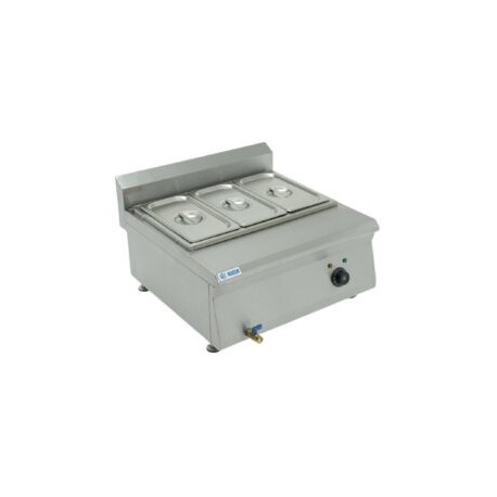 Baño maría eléctrica 3 divisiones 1 inserto entero FB-BN600-E607 MIGSA