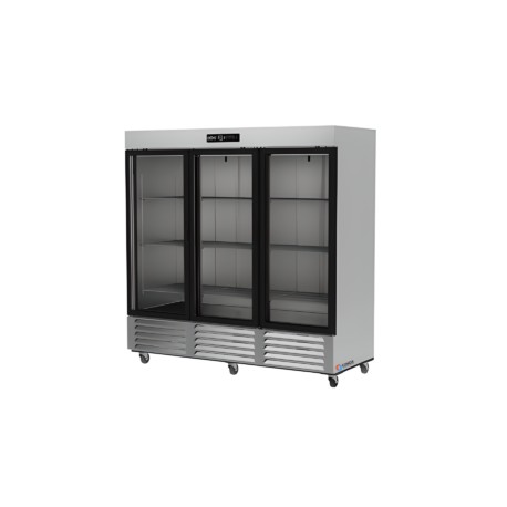 Refrigerador Industrial 3 Puertas De Vidrio 72 Pies ARR-72-G-H ASBER