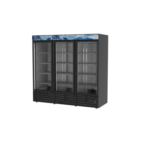 Refrigerador Comercial 3 Puertas De Vidrio 72 Pies ARMD-72 ASBER