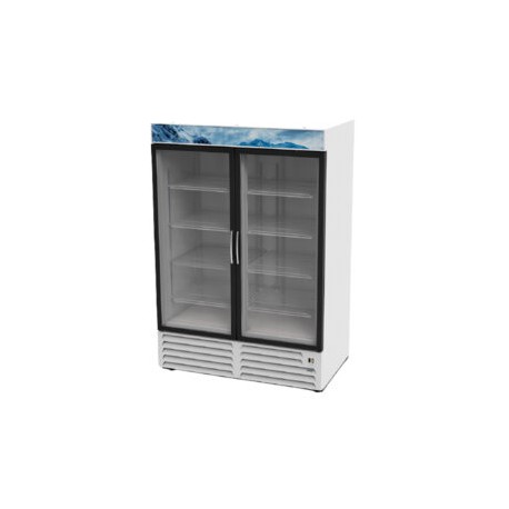 Congelador Comercial 2 Puertas De Vidrio 37 Pies AFMD-37 ASBER