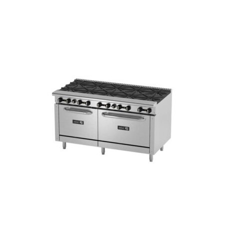Estufa Industrial 10 Quemadores Y 2 Hornos AER-B10-60 ASBER